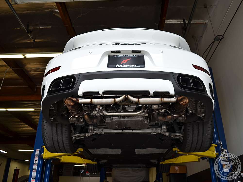 FI 991Turbos Cat Back Exhaust Install 1